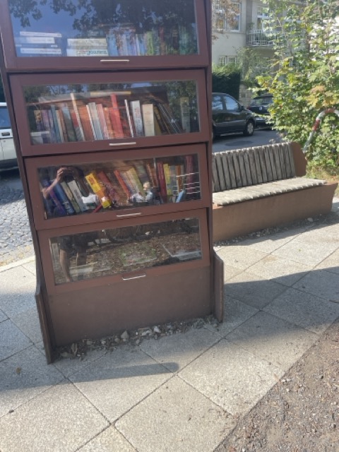 Öffentlicher Bücherschrank am Kalenberger Graben in Hildesheim