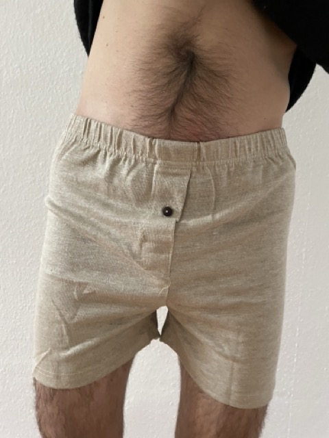 Naturfarbene Hanf-Unterhose