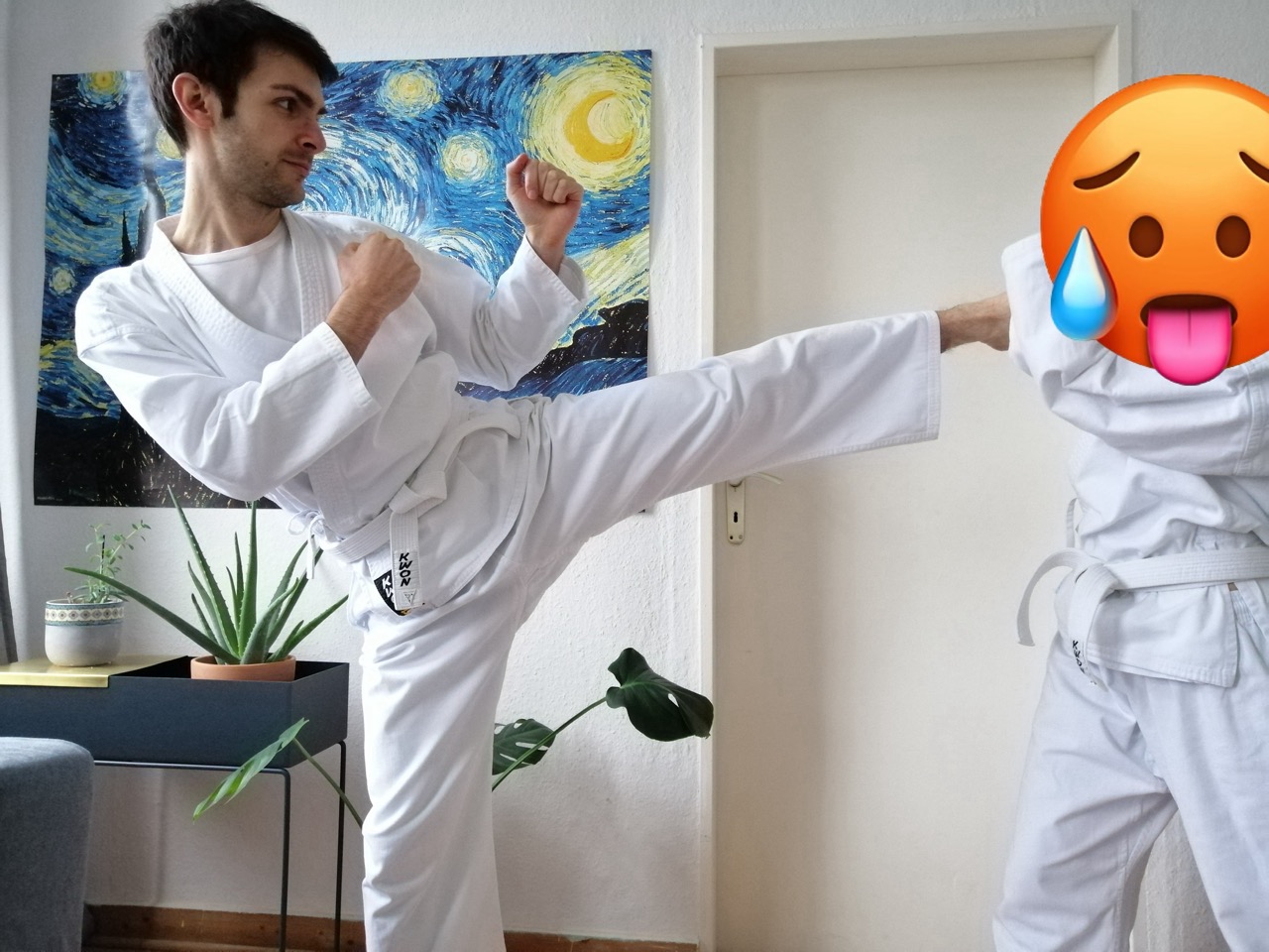 Alexander Fufaev macht Karate