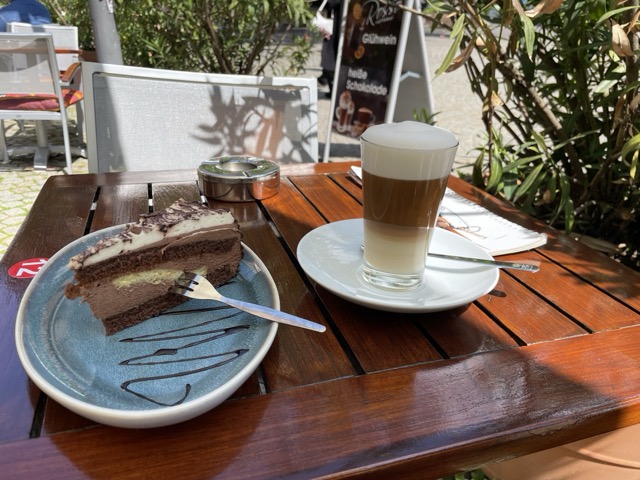 Kaffeetrinken im Café Rosso in Hildesheim