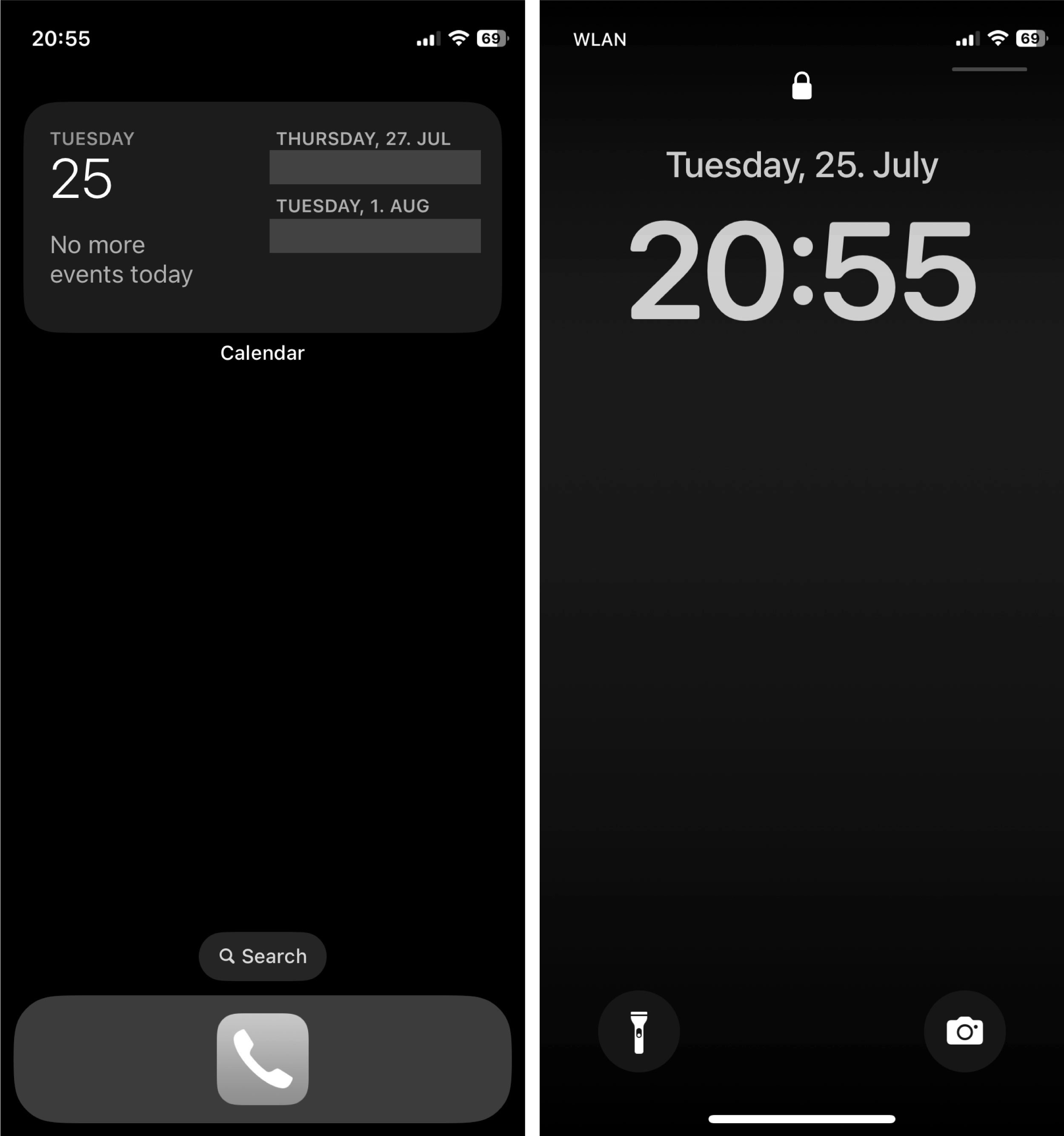 Minimalistischer IPhone