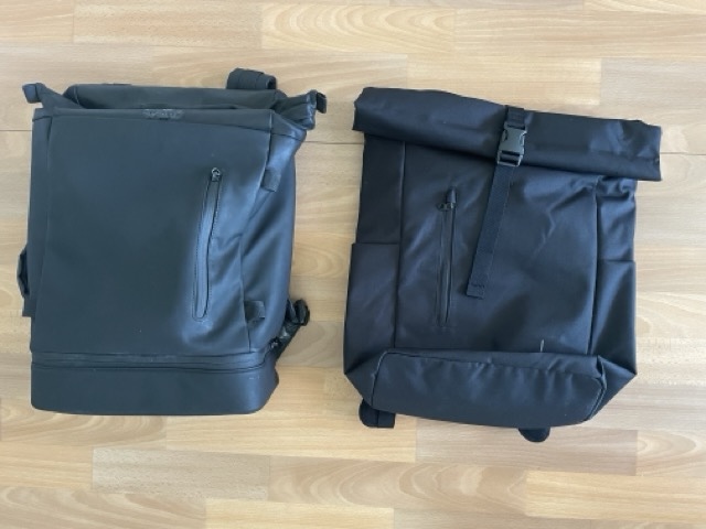 Alter und neuer Rucksack im Vergleich